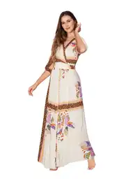 Vestido Largo M-beige