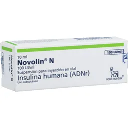 Novolin N Suspensión Inyectable en Vial (100 UI / mL) 
 