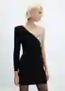 Vestido Bastian Negro Talla M Mujer Mango