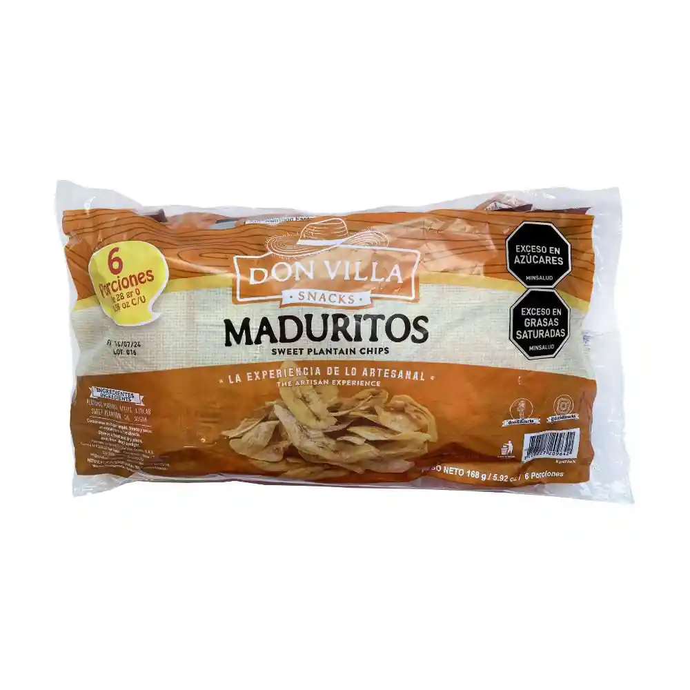 Platanos Don Villa Snacks Platanitos (168 Gr)