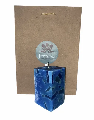 Vela Perfumada Rectangular Azul