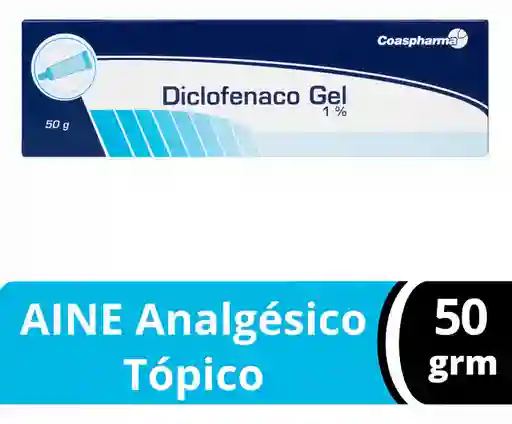 Coaspharma Diclofenaco 1% Analgésico Gel Tópico Externo