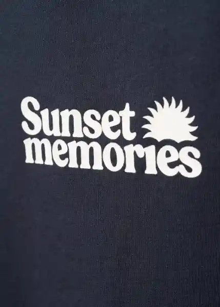 Camiseta Memo Navy Talla 20 Niña Mango