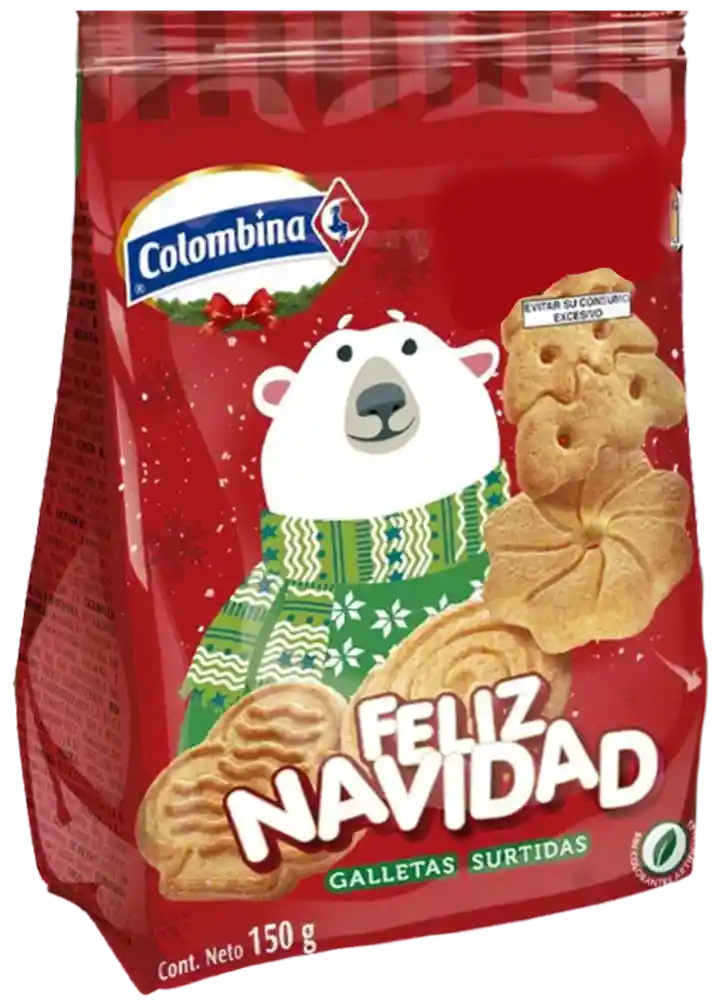 Colombina Galletas Surtida Feliz Navidad