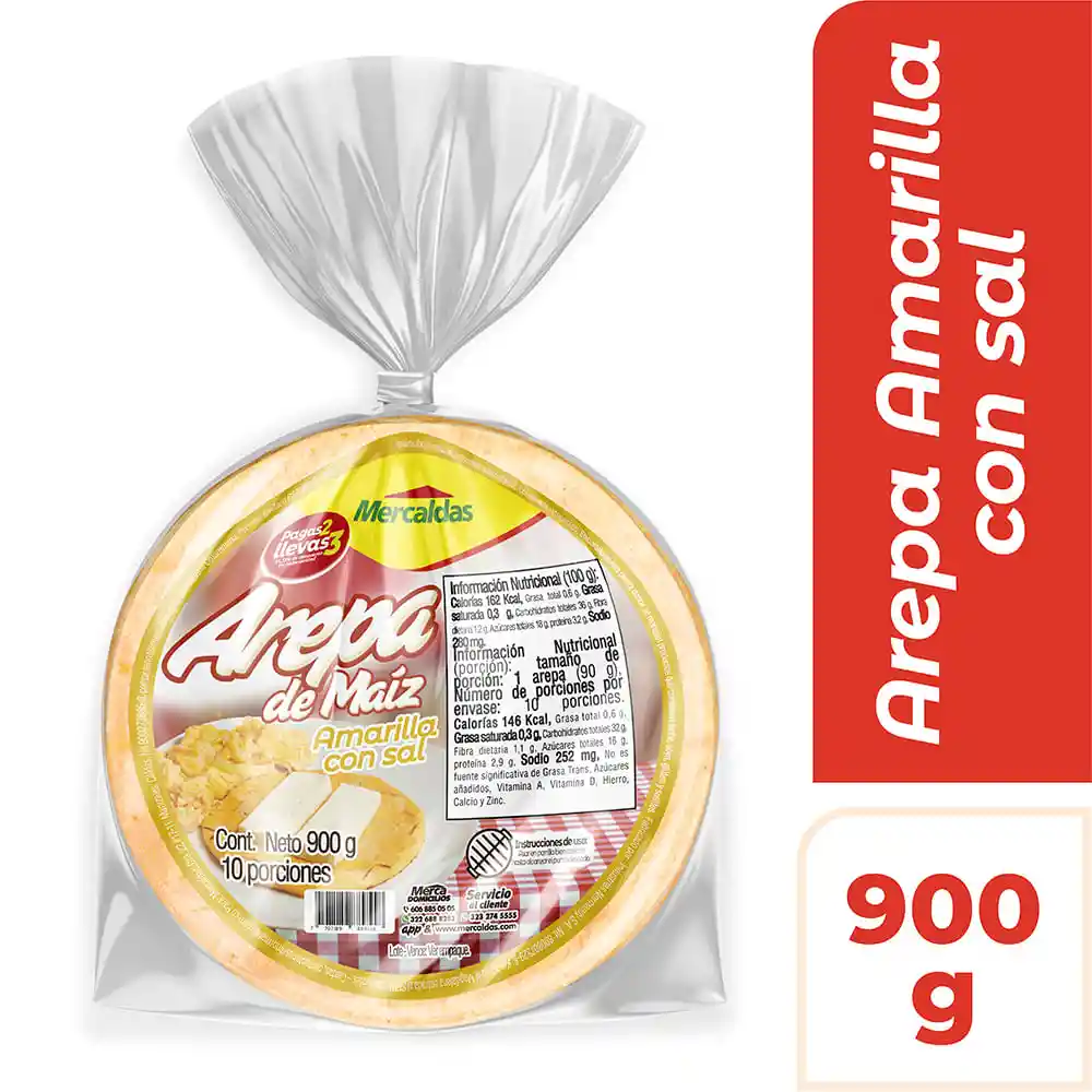 Arepa Mercaldas Amarillas G 2x3