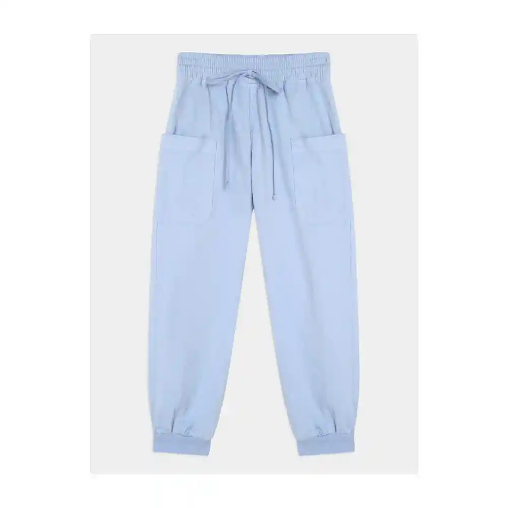Pantalon Tipo Jogger Color Crudo Talla 8