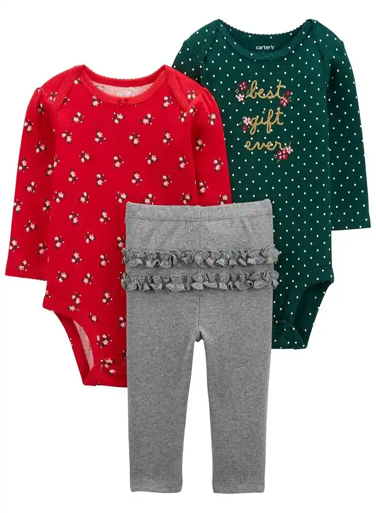 Carters Conjunto Pantalón + Body Navidad 24 Meses