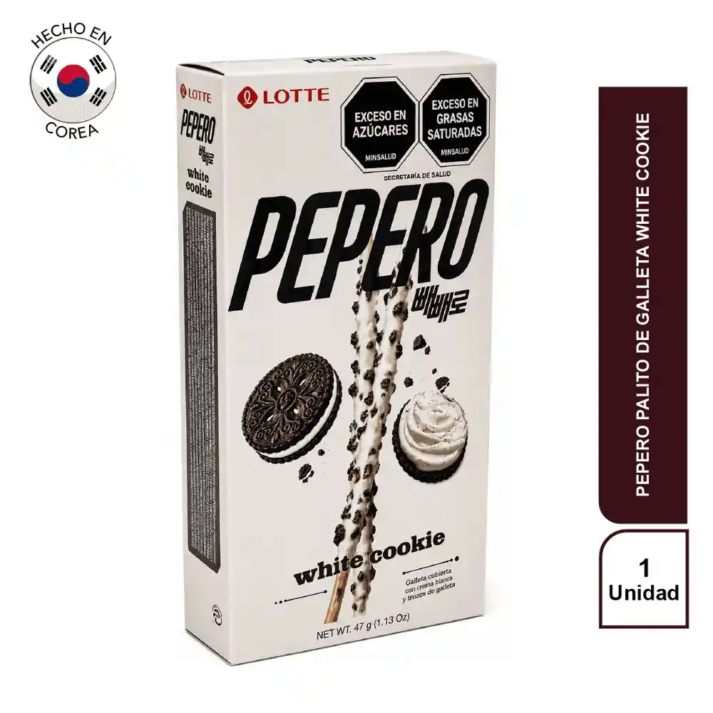 Pepero Palito de Galleta White Cookie