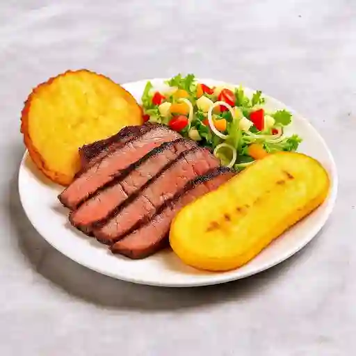 Asado de Cerdo y Patacón