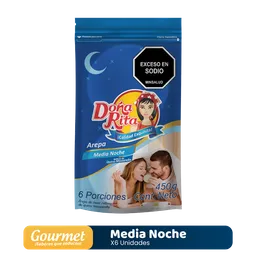 Doña Rita Arepa Media Noche Rellena de Queso Mozzarella