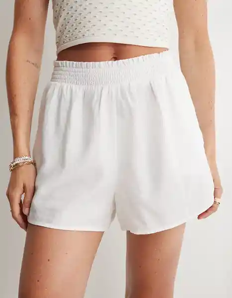 Pantalón Aerie Blanco Talla Large American Eagle 07068259