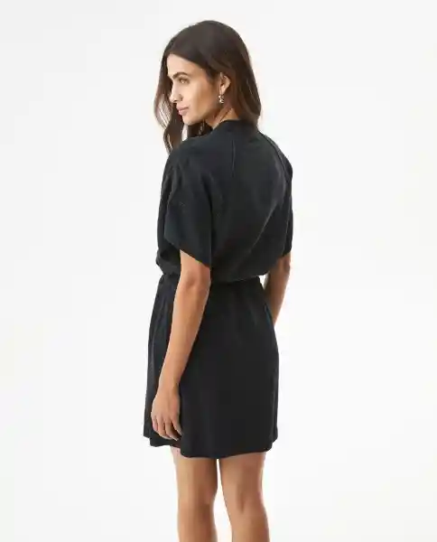 Vestido Denim Dress Negro Jaguar Ultraoscuro Talla L Chevignon