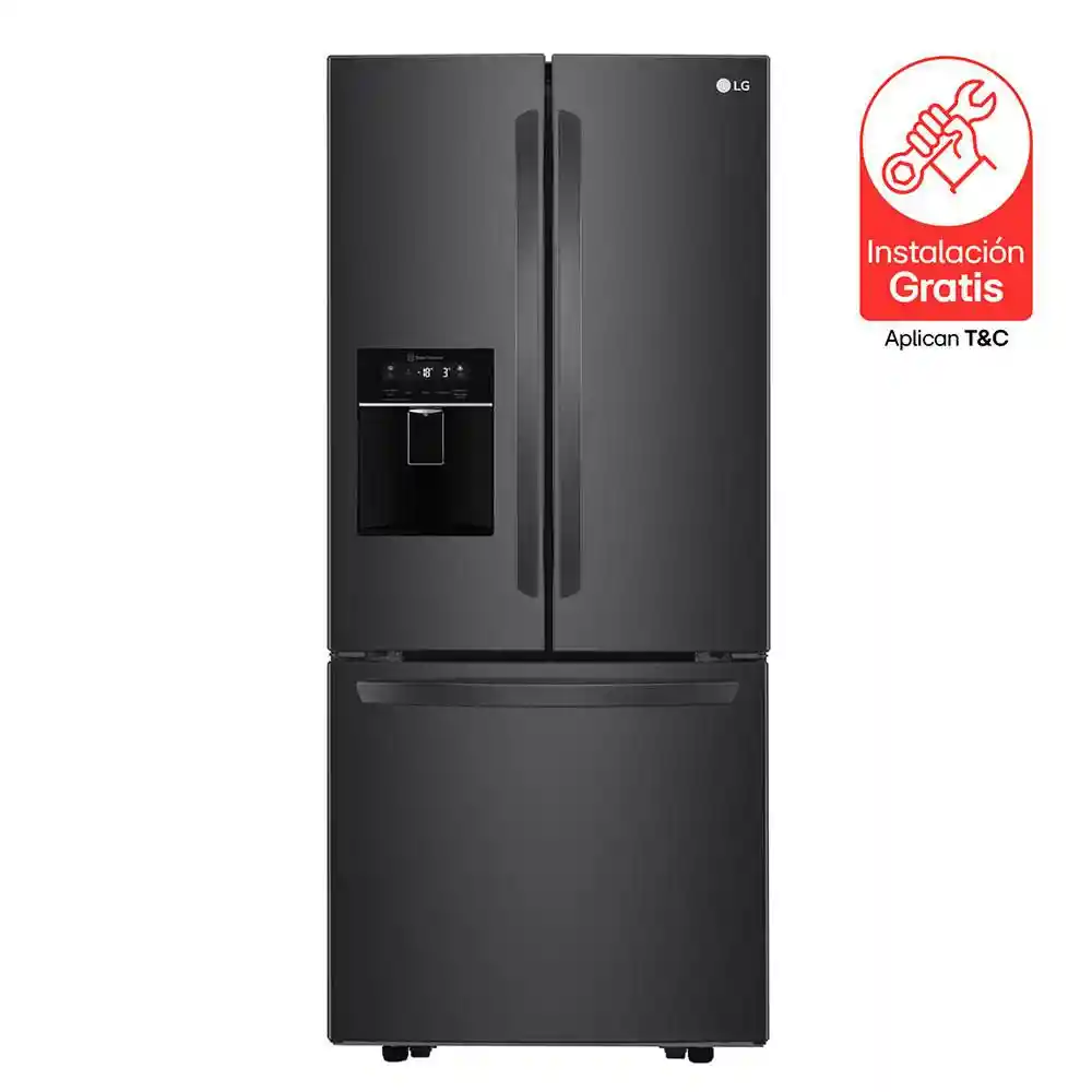 Nevecon Lg Tipo Europeo French Door Gm22sgt.amccclm Negro