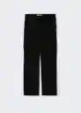 Pantalón Slicargo Negro Talla 34 Mujer Mango