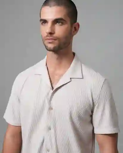 Camisa Hombre Beige L 112 112G012_BEI140002 Rifle