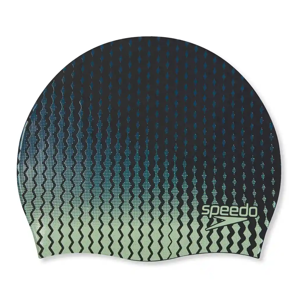 Gorro Silicona Adulto Slogan Printed Verde-única