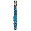 Collar Ajustable Perro Coastal Styles Azul Huesos Large