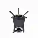 Ambiente Gourmet Fondue Negro en Hierro Fundido