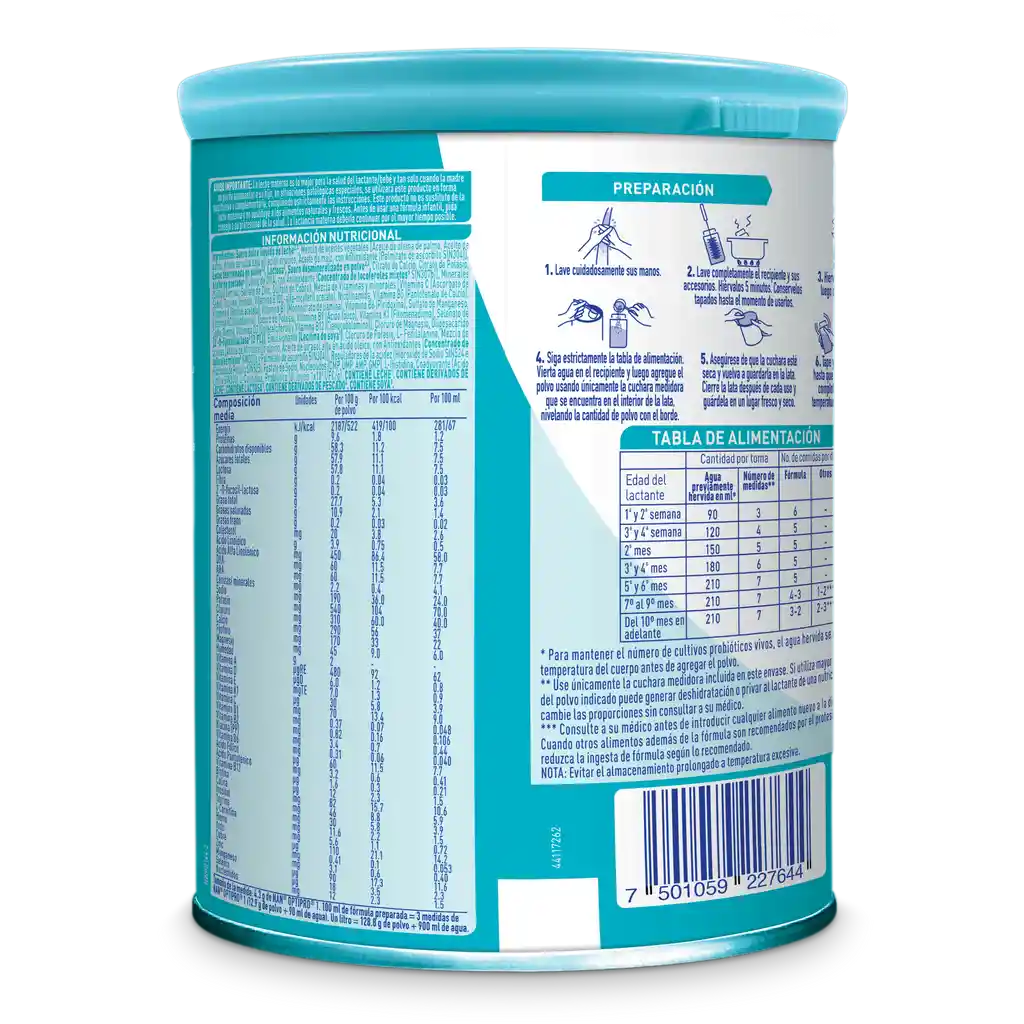 Fórmula infantil NAN OPTIPRO Etapa 1 x 900g
