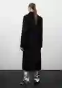 Abrigo Chinchin Negro Talla XL Mujer Mango