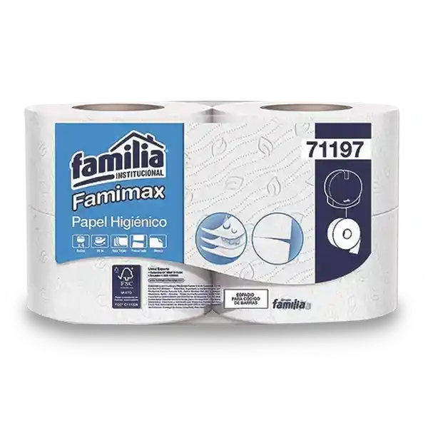 Familia Papel Higiénico Institucional Jumbo Famimax 95 m