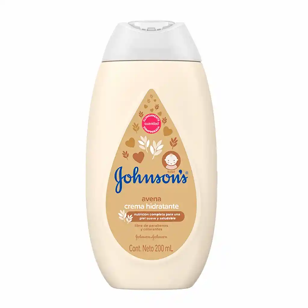 Crema Líquida Johnson Baby Avena Natural 200 Ml