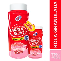 Kola Granulada Tarrito Rojo Fresa x 330 g + 85 g