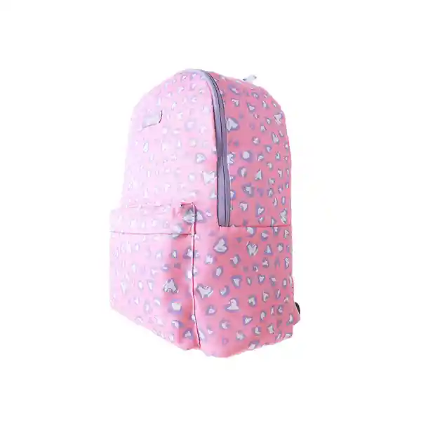 Maleta Básica Estampado Leopardo Rosa y Lila Miniso