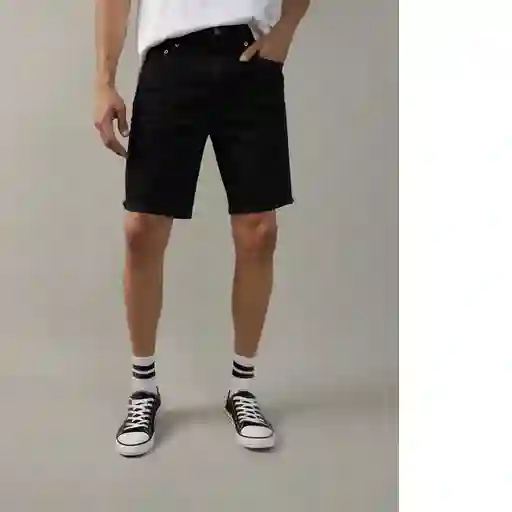 Bermuda Hombre Negro Talla: 34 American Eagle
