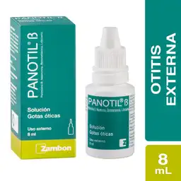 Panotil B Solución Gotas Óticas (10000 UI /4.31 mg /1 mg /40 mg)