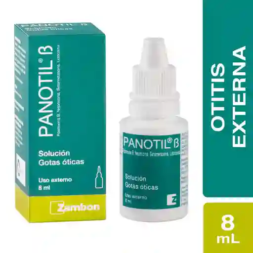 Panotil B Solución Gotas Óticas (10000 Ui / 4.31 mg / 1 mg / 40 mg)