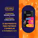 Durex Condón Mix Climax Mutuo y Máximo Placer