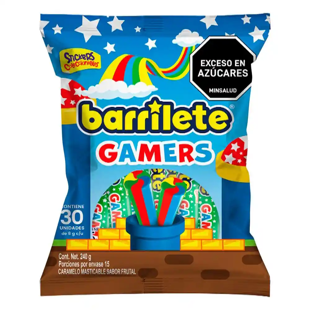 Caramelo Barrilete Masticable Frutal (240 Gr)