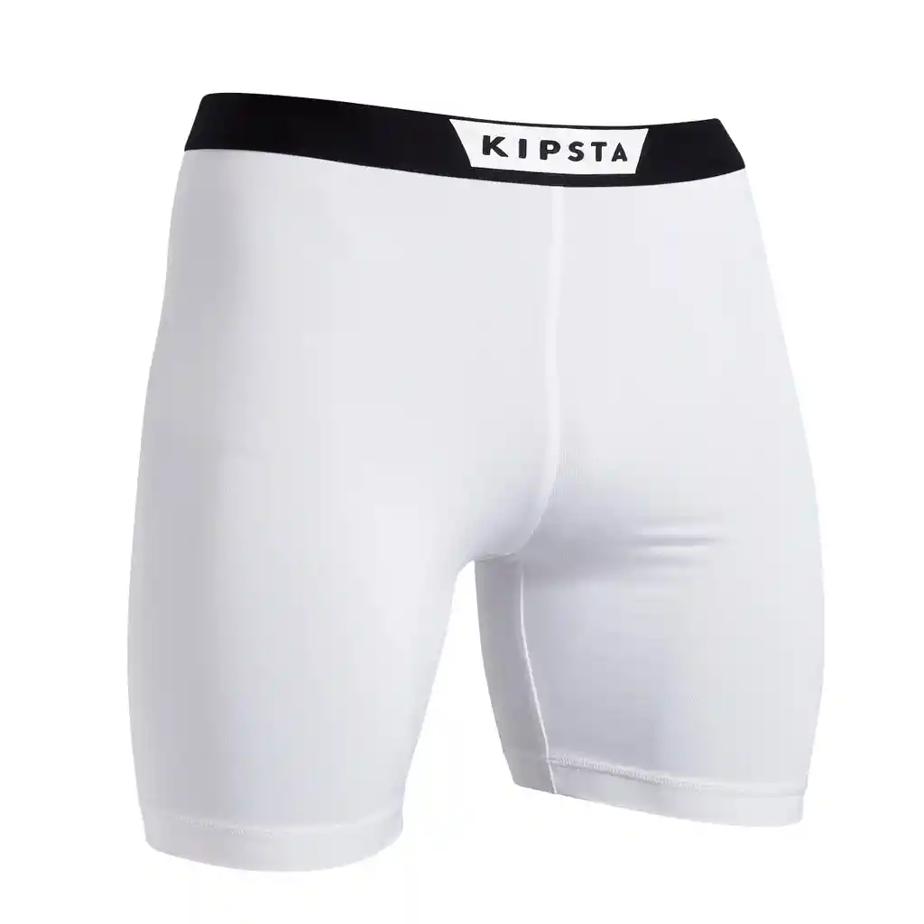 Pantaloneta Interior Térmica de Fútbol Para Adulto Kipsta Keepcomfort Blanco