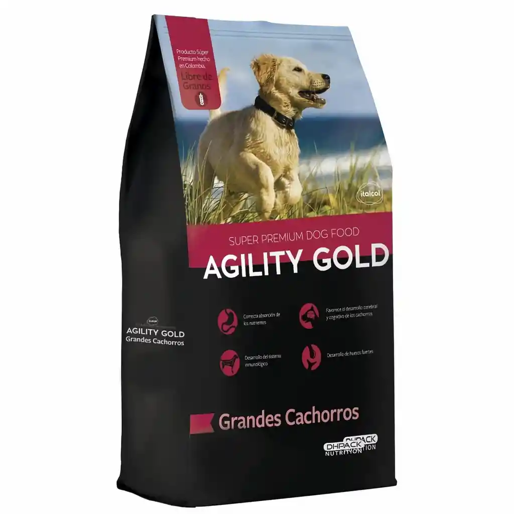 Agility Gold Alimento Para Perro Grandes Cachorros 3 Kg