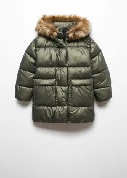 Abrigo Anorak Kenya Khaki Talla 07 Niña Mango