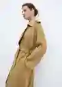 Abrigo Trench Abrigo Trenchi-W Camel Talla S Mujer Mango