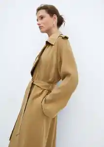 Abrigo Trench Abrigo Trenchi-W Camel Talla S Mujer Mango