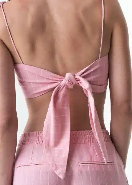 Top Ava Mujer Rosa Dulce Medio Talla XS-S 353G350 Naf Naf