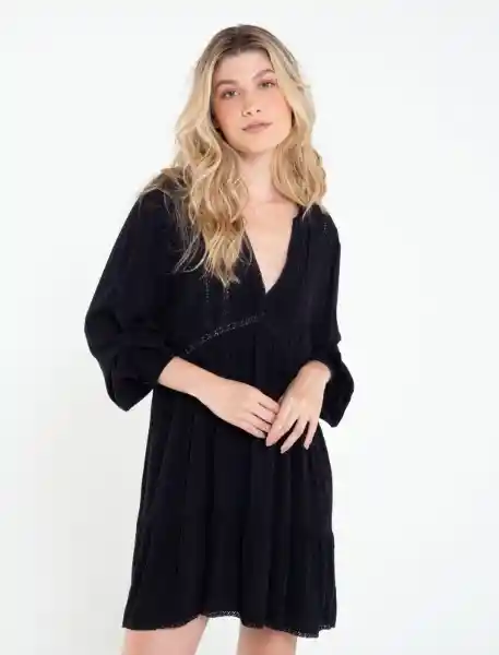 Vestido Loaita Mujer Negro Puro Ultraoscuro Talla L Naf Naf