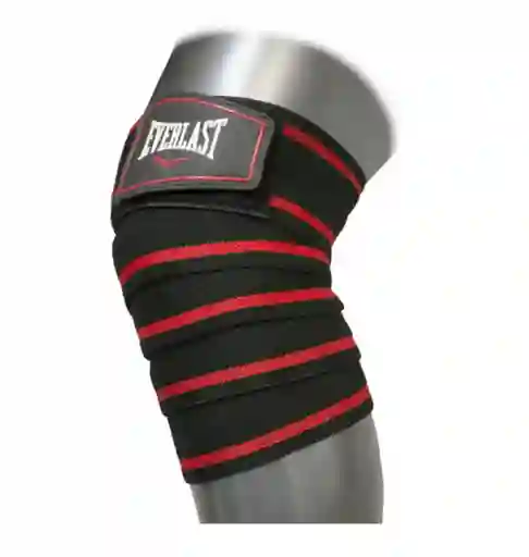Everlast Rodillera Elástica Superior P/Rodillas Black/Red