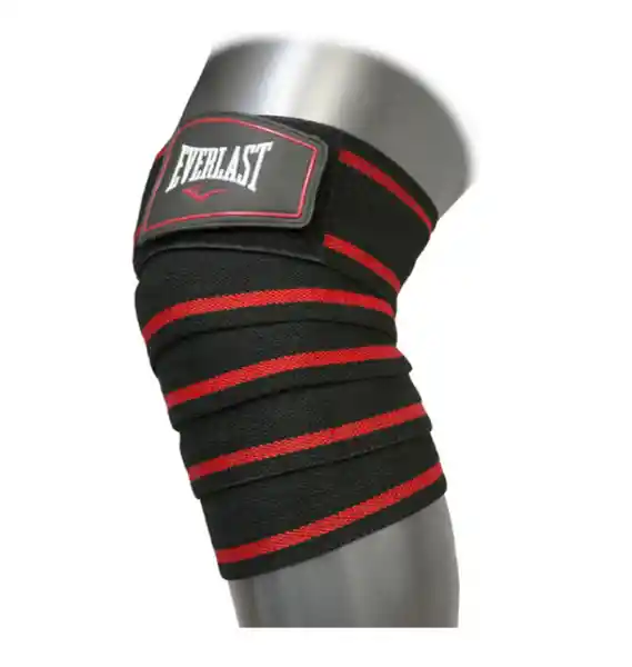 Everlast Rodillera Elástica Superior P/Rodillas Black/Red