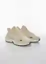 Zapatillas Deportivas Saga Beige Talla 37 Mujer Mango