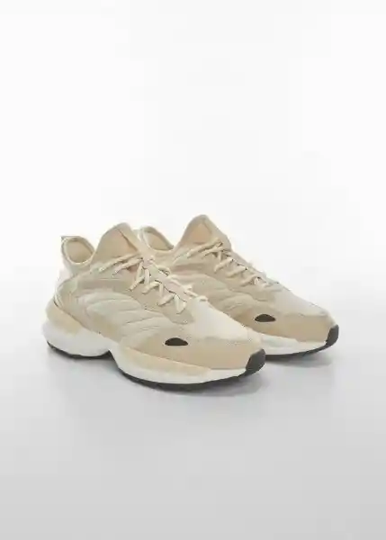 Zapatillas Deportivas Saga Beige Talla 37 Mujer Mango