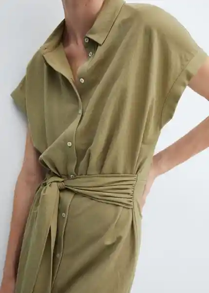 Vestido Adriana-W Khaki Talla L Mujer Mango