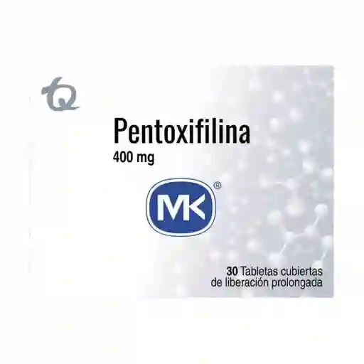 Pentoxifilina Mk (400 mg) 30 Tabletas