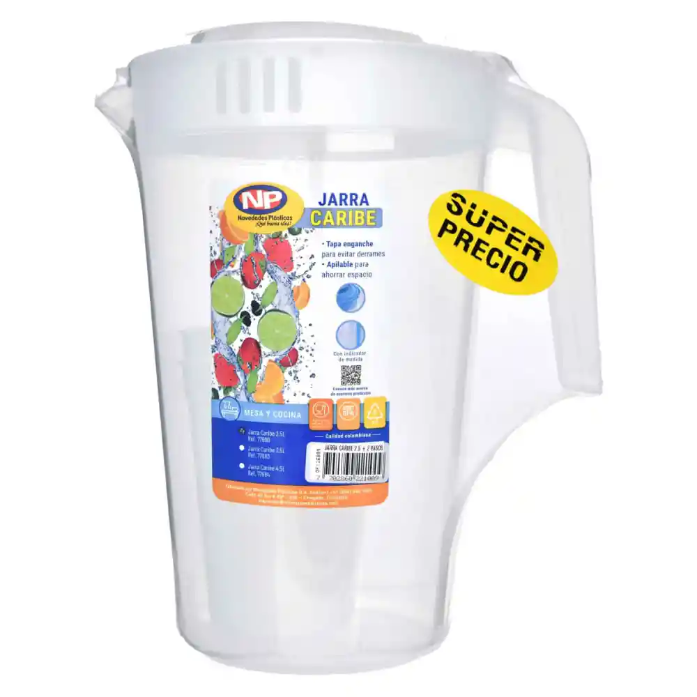 Jarra Caribe Np Gts 2 Vasos