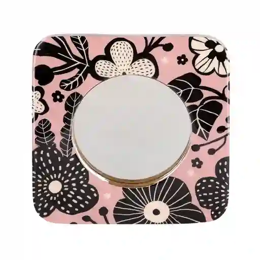 Espejo de Madera Resina Rosa Casaideas