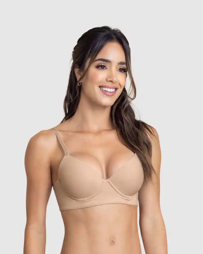 Brasier Triangular de Realce Alto Copa Lisa Talla 38