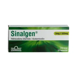 Sinalgen Analgésico (5 mg/325 mg)